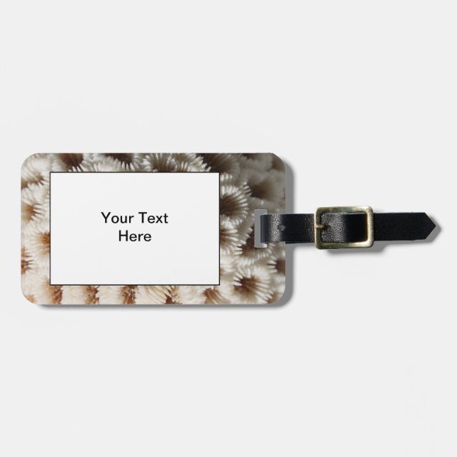 Bild der Koralle Gepäckanhänger (Vorderseite horizontal)