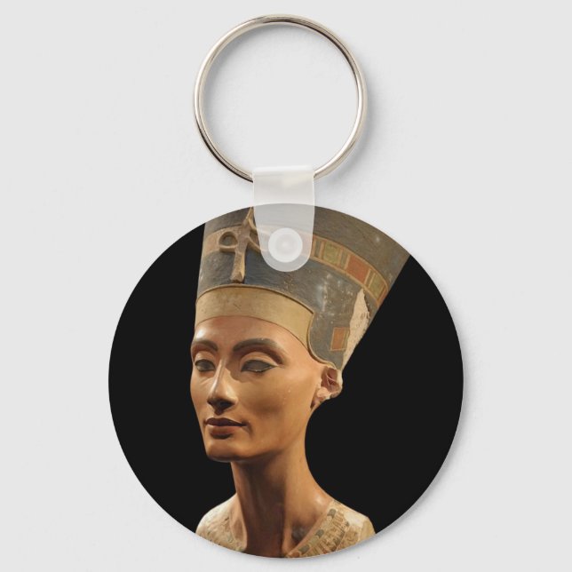 Bild der Nefertiti-Büste im Neuen Museum Schlüsselanhänger (Vorderseite)