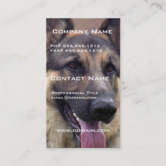 Bild der Schäferhund-Visitenkarte Visitenkarte