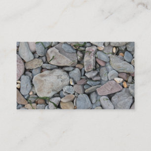 Bild der Steine auf einem Strand Visitenkarte