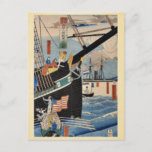 Bild der Western von Utagawa, Sadahide Postkarte