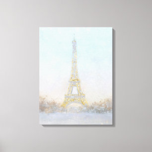 Bild des Aquarell-  von Eiffel Towe Leinwanddruck
