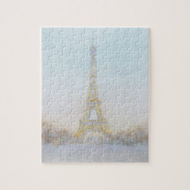 Bild des Aquarell-| von Eiffel Towe Puzzle (Vertikal)