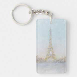 Bild des Aquarell-  von Eiffel Towe Schlüsselanhänger