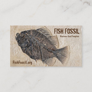 Bild des Fisch-Fossils Visitenkarte