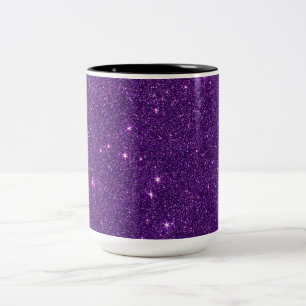 Bild des hellen lila Glitzer Zweifarbige Tasse