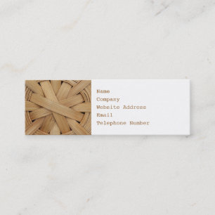 Bild des Korb-Musters Mini Visitenkarte