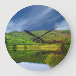 Bild des Lake District für die Rundwall-Uhr Große Wanduhr