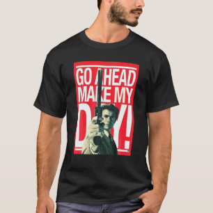 Bild des Mannes rot Hintergrund und Zitat machen m T-Shirt