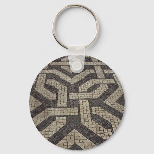 Bild des Mosaiks, Lissabon, Portugal Schlüsselanhänger