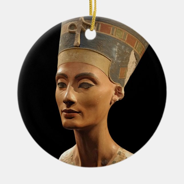 Bild des Nefertiti-Fehlschlags in Neues Museum Keramik Ornament (Vorne)
