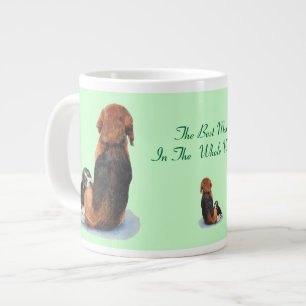 Bild des niedlichen Beagle Welpenwelpen Jumbo-Tasse