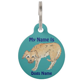 Bild des schäbigen Mischzuchthundes Haustiermarke