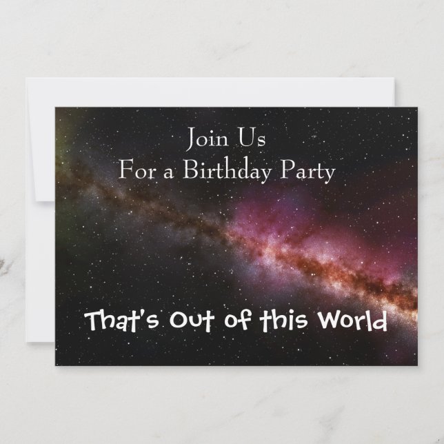 Bild des Universums Einladung (Vorderseite)