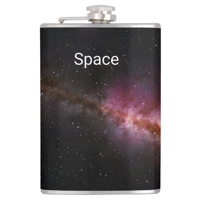 Bild des Universums Flachmann (Vorderseite)