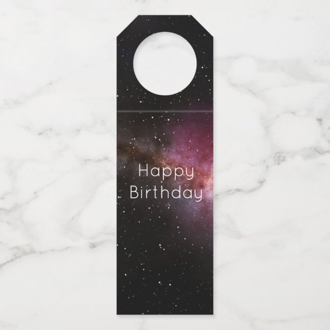 Bild des Universums Flaschenanhänger (Vorderseite)