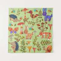Bild des Waldlebens. Flora und Fauna. Vinta