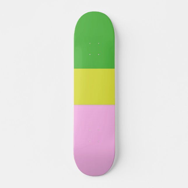 Bild drei Farben Kunst Skateboard (Vorne)