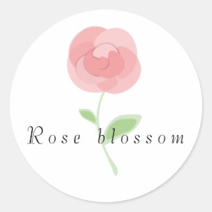 Bild einer Rose Blume rund kissen Kaffee Tasse Runder Aufkleber