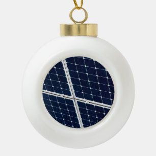 Bild einer SolarPowerplatte lustig Keramik Kugel-Ornament