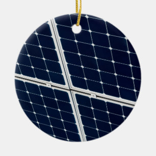 Bild einer SolarPowerplatte lustig Keramik Ornament