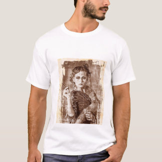 Bild eines attraktiven Girl-Hemdes T-Shirt