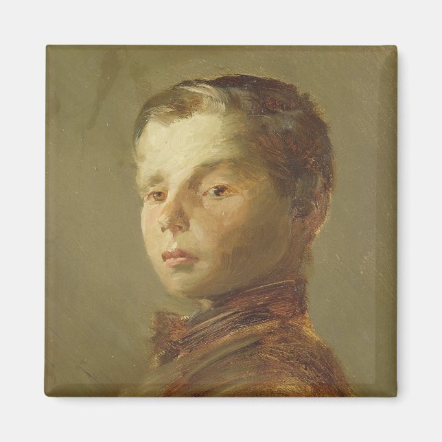 Bild eines Jungen, 1875 Magnet (Vorne)
