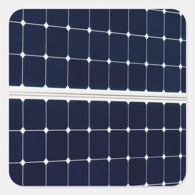 Bild eines solaren Powers lustig Quadratischer Aufkleber (Vorderseite)