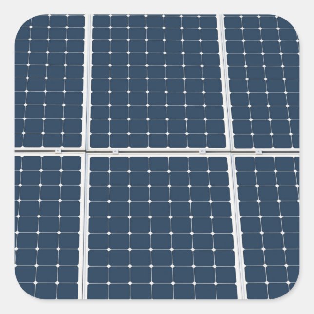 Bild eines solaren Powers lustig Quadratischer Aufkleber (Vorderseite)