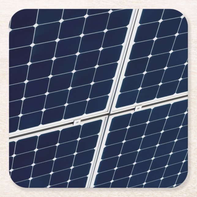 Bild eines solaren Powers lustig Rechteckiger Pappuntersetzer (Vorderseite)