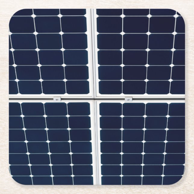 Bild eines solaren Powers lustig Rechteckiger Pappuntersetzer (Vorderseite)