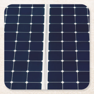 Bild eines solaren Powers lustig Rechteckiger Pappuntersetzer
