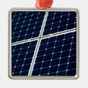 Bild eines solaren Powers lustig Silbernes Ornament