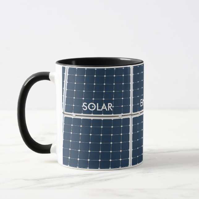 Bild eines solaren Powers lustig Tasse (Links)