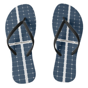 Bild eines Solarkollektors lustig Flip Flops