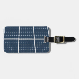 Bild eines Solarpanels lustig Gepäckanhänger