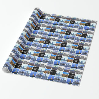 Bild-Foto-Collage New York Cityskyline-8 Geschenkpapier