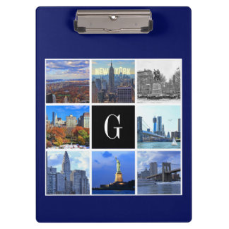 Bild-Foto-Collage New York Cityskyline-8 Klemmbrett