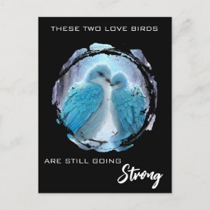 *~* Bild  FOTO  Love Birds AP54 Jahrestag Postkarte