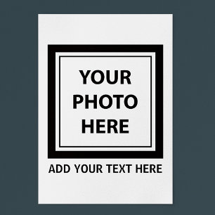 Bild Foto & Text hochladen – Anpassen Poster