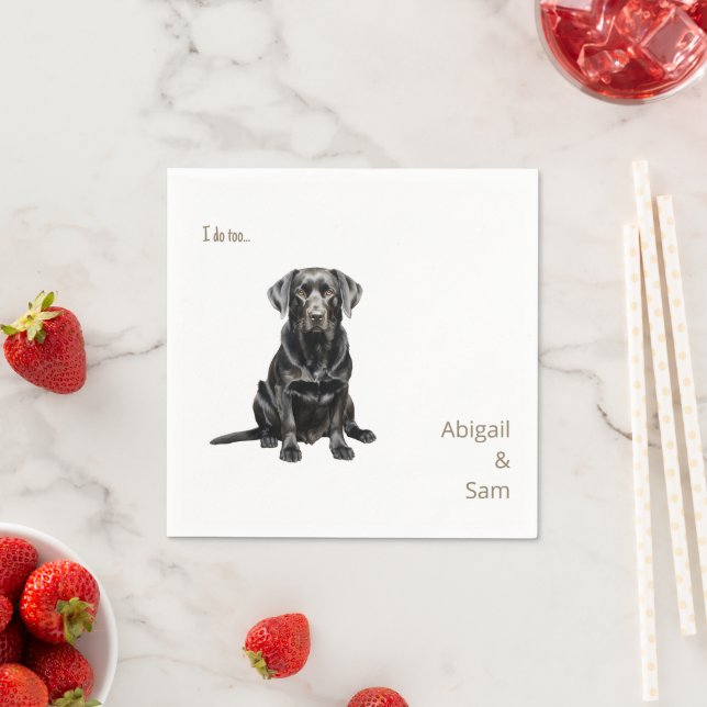 Bild III Hochzeit von Wasserfarben Serviette (Beispiel)