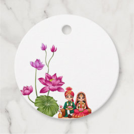 Bild Lotus, Braut und Bräutigam Geschenkanhänger