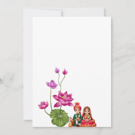 Bild Lotus, Braut und Bräutigam Save The Date