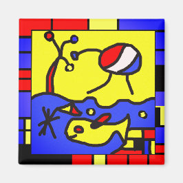 Bild mit der modernen Fischkunst Magnet