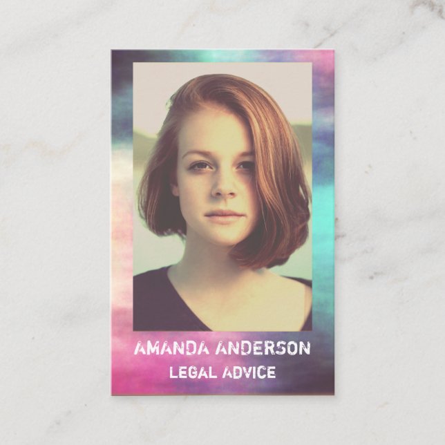 Bild - modernes Logo Visitenkarte (Vorderseite)