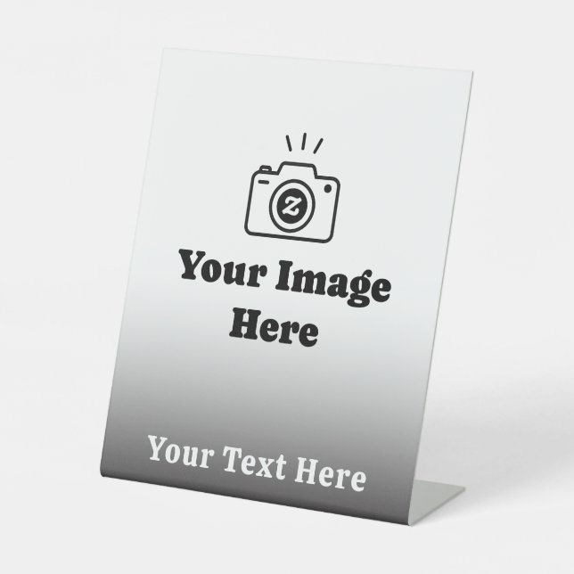 Bild plus Text Sockelschild (Vorderseite)