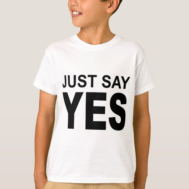 Bild sagen gerade ja T-Shirt (Vorderseite)