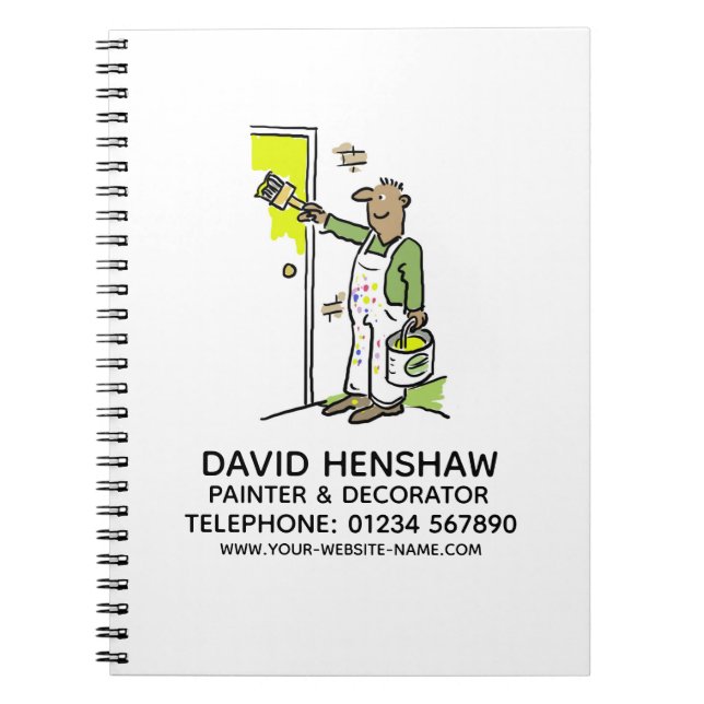 Bild und Dekorator für Notebook Notizblock (Vorderseite)