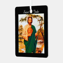 Bild und Gebet von Saint Jude Ornament Aus Metall