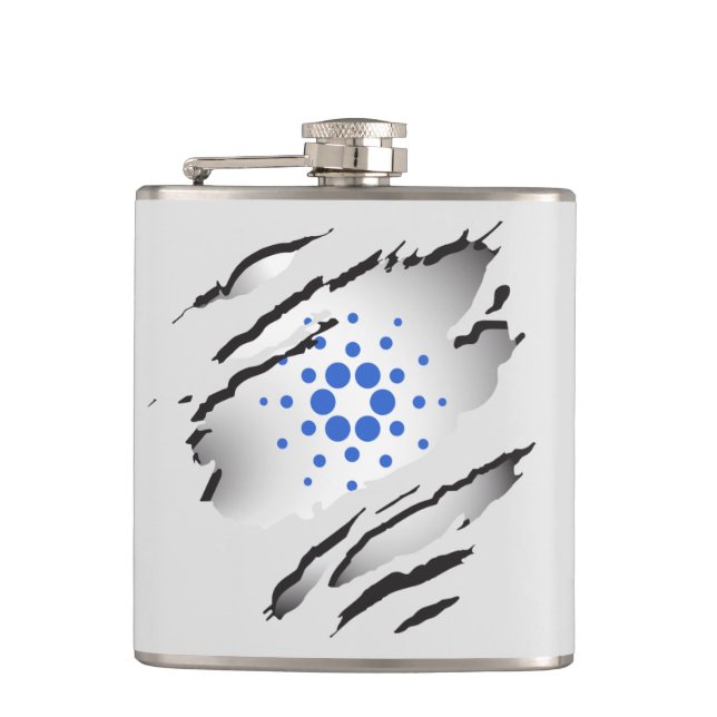 Bild- und Logo-Flasche von Cardano Torn Flachmann (Vorderseite)